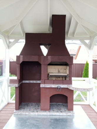 Печь № 23 — Печь барбекю c модулем под тандыр, фото 2