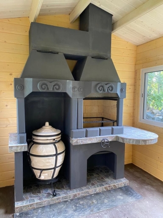 Печь № 23 — Печь барбекю c модулем под тандыр, фото 4