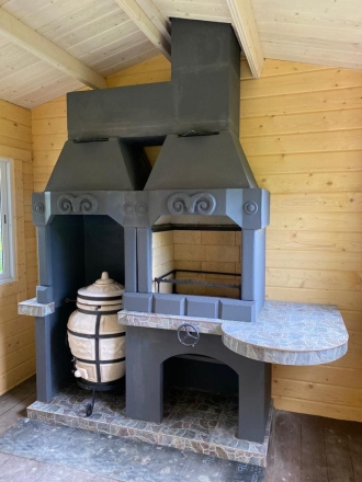 Печь № 23 — Печь барбекю c модулем под тандыр, фото 1