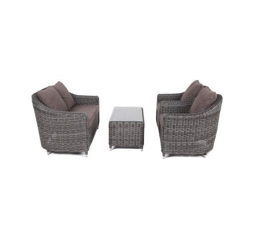 Зона 7 Кон Панна лаунж-зона из искусственного ротанга, цвет графит, фото 2