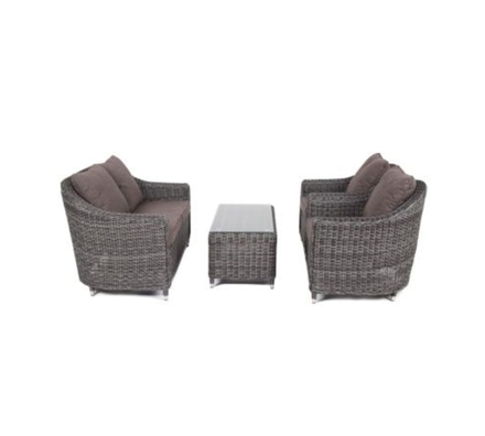 Зона 7 Кон Панна лаунж-зона из искусственного ротанга, цвет графит, фото 2