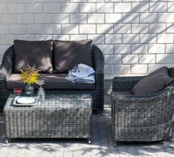 Зона 7 Кон Панна лаунж-зона из искусственного ротанга, цвет графит, фото 16