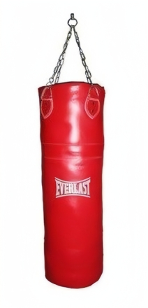 Мешок боксерский 60*25 см, вес 10 кг, прессованная кожа, фото 1