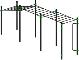 Воркаут ЛОВ 108 зеленый ВТ 102.11-02, фото 1