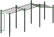 Воркаут ЛОВ 108 зеленый ВТ 102.11-02