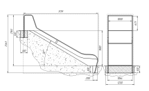 Горка для установки на искусственный холм (индивидуальное изготовление) Горка для установки на искусственный холм (индивидуальное изготовление)