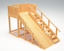 Зимняя деревянная горка “Зима wood” -3