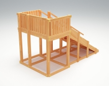 Зимняя деревянная горка “Зима wood” -3