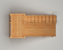 Зимняя деревянная горка “Зима wood” -3