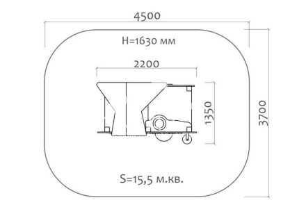 Домик-беседка 06101 для детской площадки, фото 4