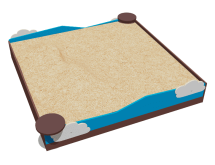 Песочница ВСТ 1153 для детской площадки