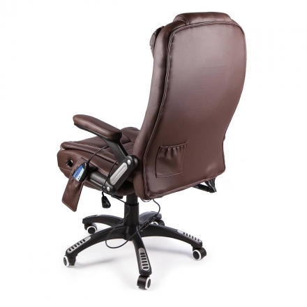 Офисное массажное кресло Calviano Veroni 53 (коричневое), фото 4