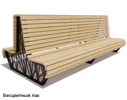 Скамейка уличная Ессентуки, Сосна 2 м, фото 2