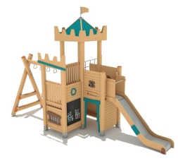 Игровой комплекс ДГ-38 от 3 лет для детской площадки Лиственница Игровой комплекс ДГ-38 от 3 лет для детской площадки Лиственница