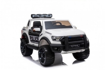 Детский электромобиль Ford Ranger Raptor Police с мигалками - DK-F150RP-WHITE