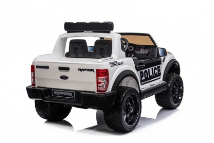 Детский электромобиль Ford Ranger Raptor Police с мигалками - DK-F150RP-WHITE, фото 3