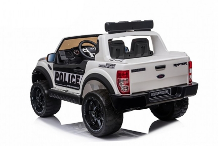 Детский электромобиль Ford Ranger Raptor Police с мигалками - DK-F150RP-WHITE, фото 5