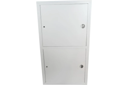 Шкаф пожарный Балтика-01 встроенный ШП-КО-320-12 ВЗБ (2ПК+2огн) ЗМ 1300x700x300 белый 016-4286, фото 1