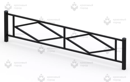 Ограждение металлическое тип-1, фото 1