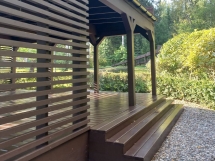 Современная беседка ГОРИЗОНТ ЛОНГ