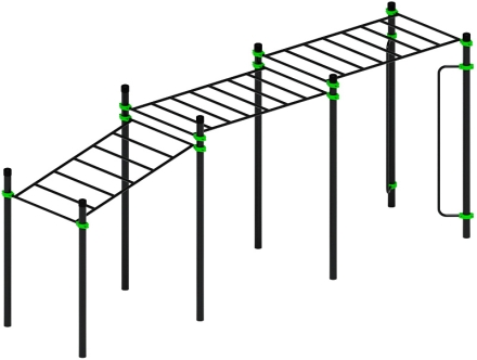 Воркаут ЛОВ 89 зеленый ВТ 101.11-02, фото 1