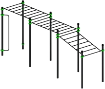 Воркаут ЛОВ 89 зеленый ВТ 101.11-02