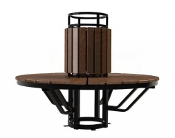 Скамейка вокруг дерева или столба TORUDA 020 без кашпо, фото 3