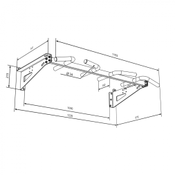 Турник настенный «Мультихват PRO 34 L», фото 5
