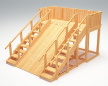 Зимняя деревянная горка “Зима wood”-4