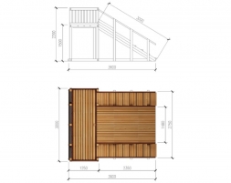 Зимняя деревянная горка “Зима wood”-4, фото 6