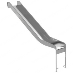 Горка из нержавеющей стали высотой 1400 мм с шириной ската 466 мм, фото 1