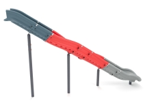 Пластиковая горка L3,8 H2,4 из 7-ми сегментов для детской площадки Пластиковая горка L3,8 H2,4 из 7-ми сегментов для детской площадки