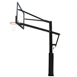 Баскетбольная стационарная стойка DFC ING72GU 180x105см стекло 10мм (пять коробов), фото 4