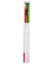 Лента для художественной гимнастики AGR-201 4м, с палочкой 46 см, радуга