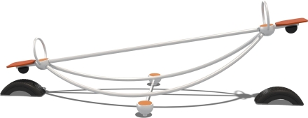 Качели-балансир Лодочка Vector КЧ002.00.10 для детской уличной площадки, фото 2