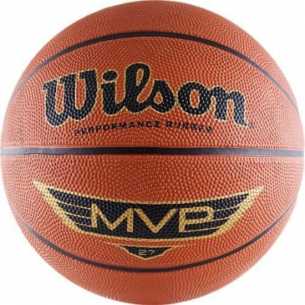Мяч баскетбольный &quot;WILSON MVP Traditional&quot;, размер 5, резина, бутил. камера, коричневый, фото 1