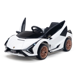 Электромобиль Lamborghini Sian 4WD белый, фото 9