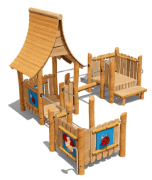 Игровой комплекс Эко VST 0022/5 для детской площадки, фото 2 Игровой комплекс Эко VST 0022/5 для детской площадки, фото 2