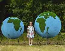 Топиари Два глобуса - газон Eco