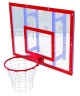 Изображение товара Щит баскетбольный школьный для залов с кольцом, стекло акриловое УТ405.1-01 