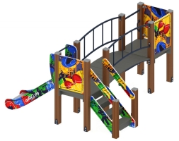 Детская игровая площадка Карапуз Граффити ДИК 1.001.03-03 Н=750, фото 4 Детская игровая площадка Карапуз Граффити ДИК 1.001.03-03 Н=750, фото 4