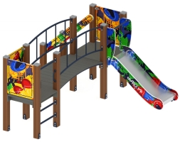 Детская игровая площадка Карапуз Граффити ДИК 1.001.03-03 Н=750, фото 2 Детская игровая площадка Карапуз Граффити ДИК 1.001.03-03 Н=750, фото 2