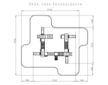Детская игровая площадка Н 900 ДИК 1.05.01-30