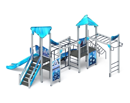 Детская игровая площадка Волшебный город (Снежная королева) ДИК 2.19.01-02 Н=1500, фото 4