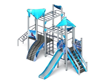 Детская игровая площадка Волшебный город (Снежная королева) ДИК 2.19.01-02 Н=1500, фото 2