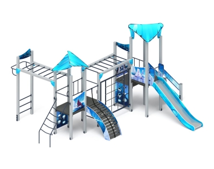 Детская игровая площадка Волшебный город (Снежная королева) ДИК 2.19.01-02 Н=1500, фото 1