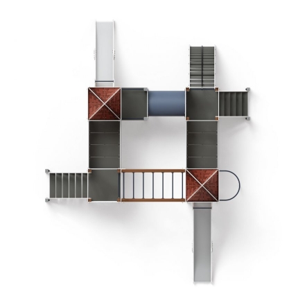 Детская игровая площадка Замок Средневековый ДИК 2.18.02-12 H=1200 H=1500, фото 6