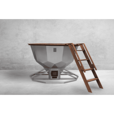 Сибирский банный чан &quot;Бриллиант Сибири&quot; на опоре + печь (нерж. сталь) 2250 мм опора - нерж. сталь, фото 1