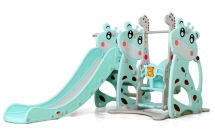 Горка + качели "Коровка" PS-046-М ментол Горка + качели "Коровка" PS-046-М ментол