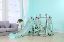 Горка + качели "Коровка" PS-046-М ментол Горка + качели "Коровка" PS-046-М ментол